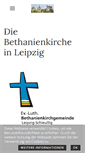 Mobile Screenshot of bethanienkirche-leipzig.de